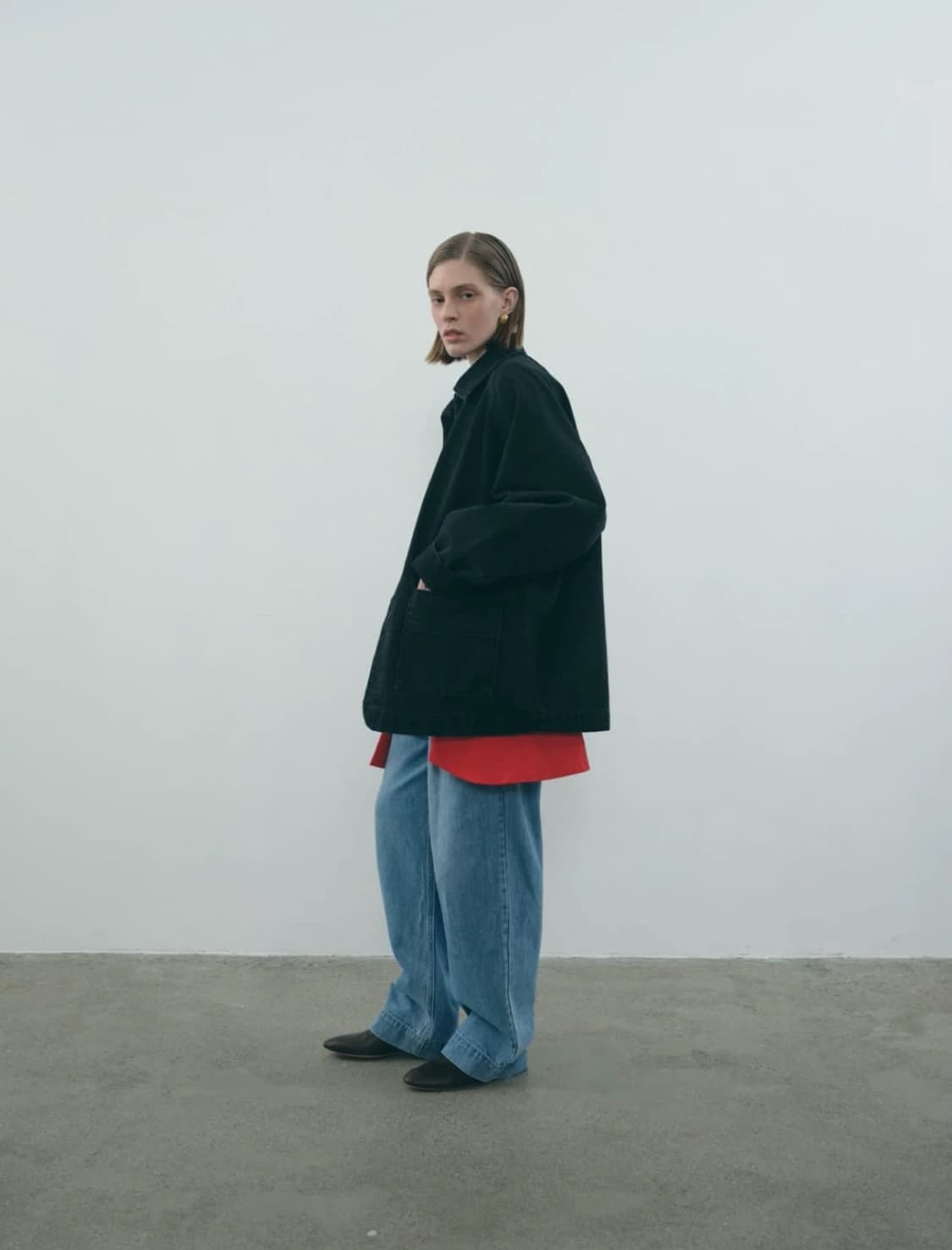 에토스 오버핏 데님 자켓  상품이미지4