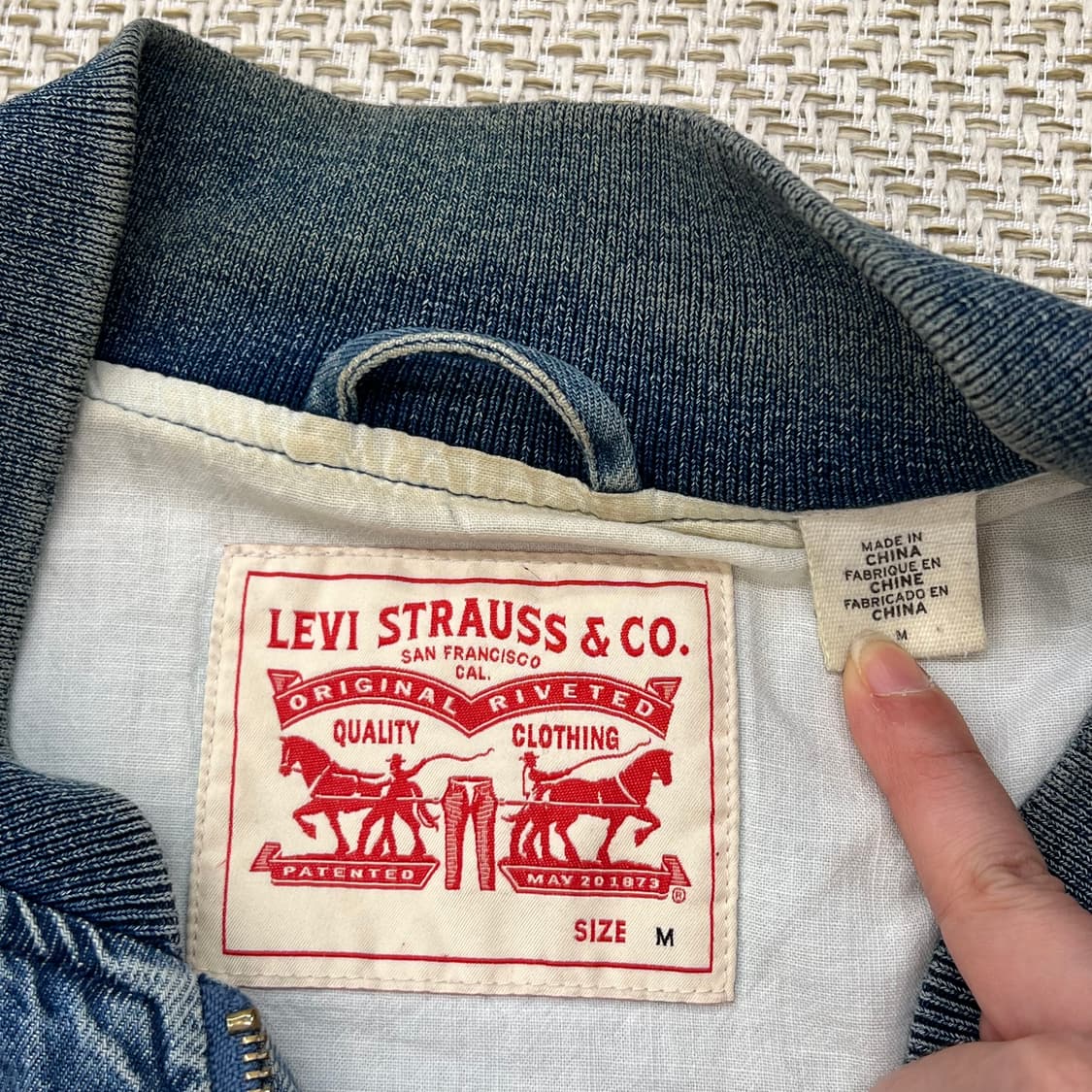 리바이스 데님 블루종  r2569 상품이미지6