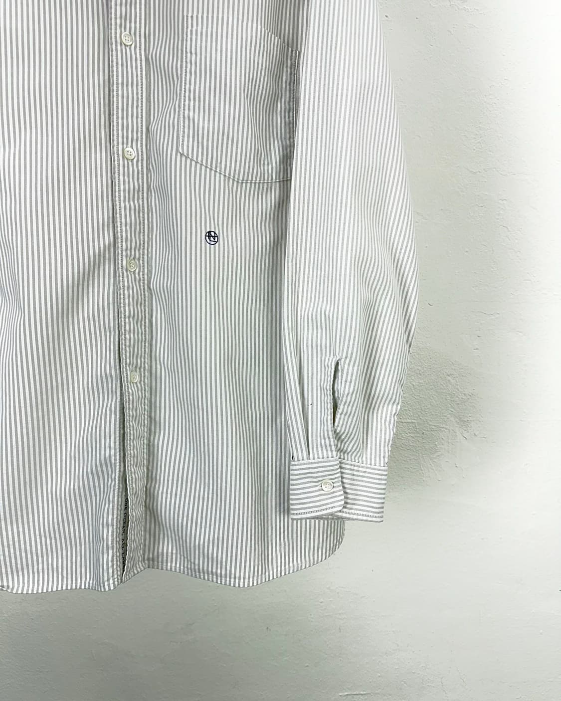 나나미카 버튼 다운 스트라이프 윈드 셔츠 상품이미지5