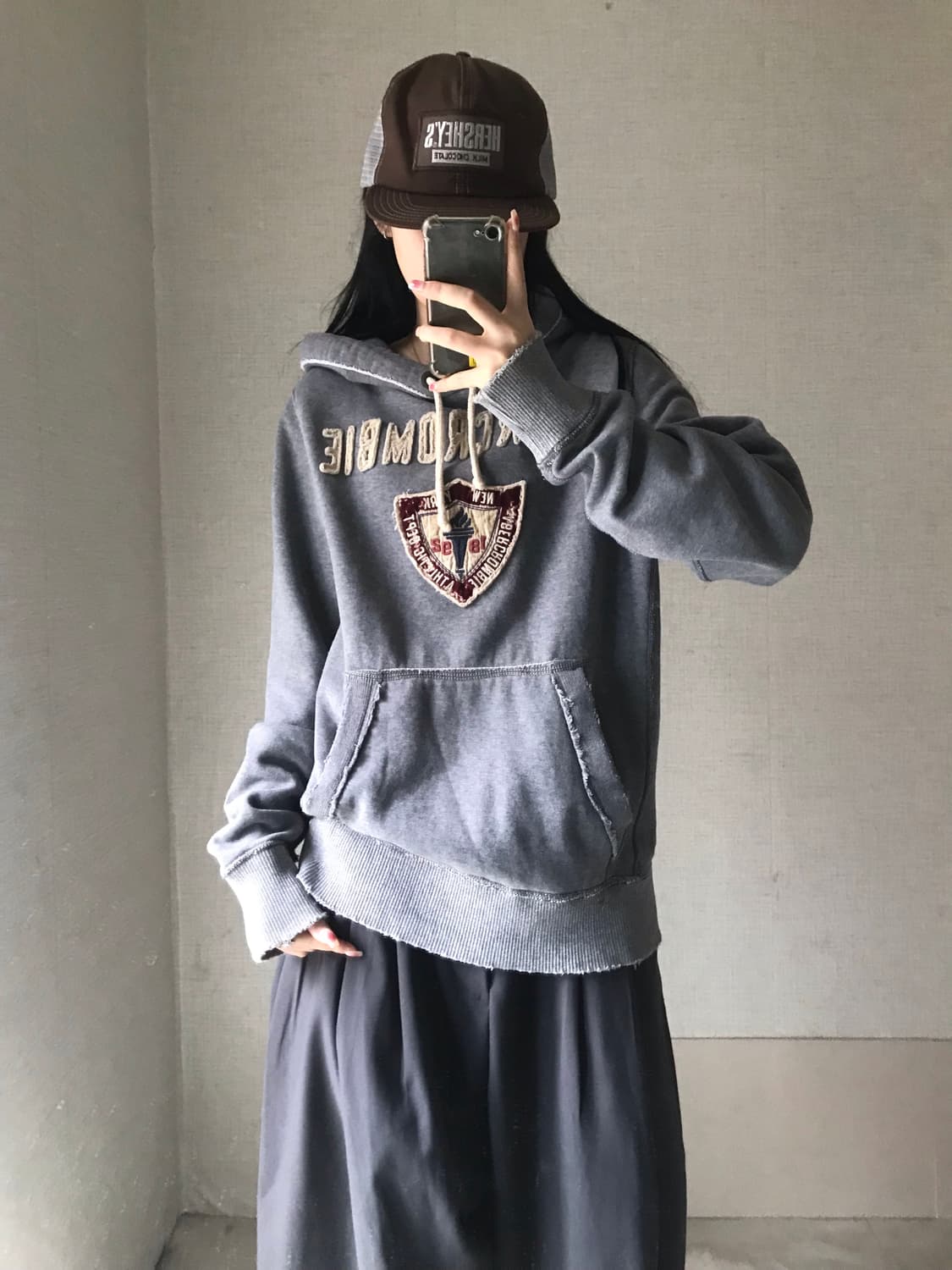 아베크롬비 그레이 후드티 상품이미지5