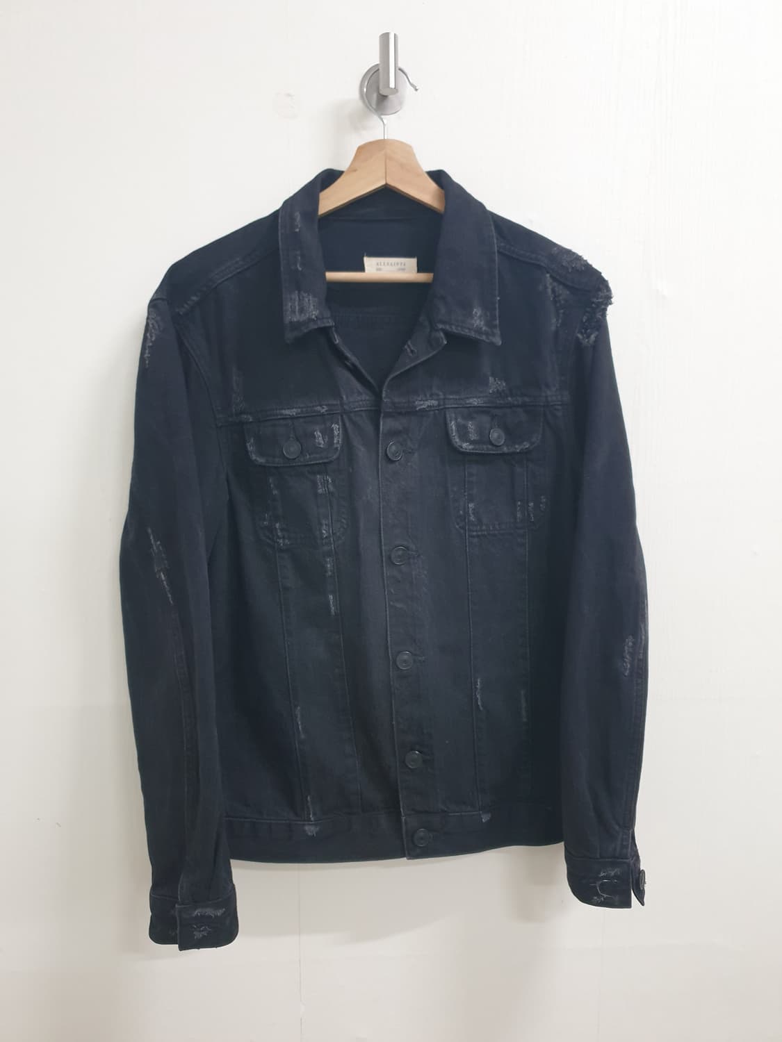 ALLSAINTS 블랙 트루커 데님 자켓 L 상품이미지1
