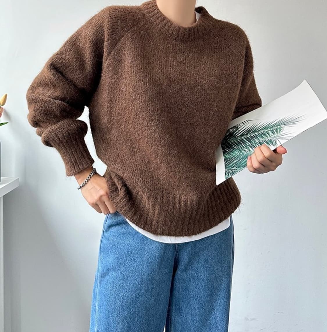 브라운 니트 상품이미지2