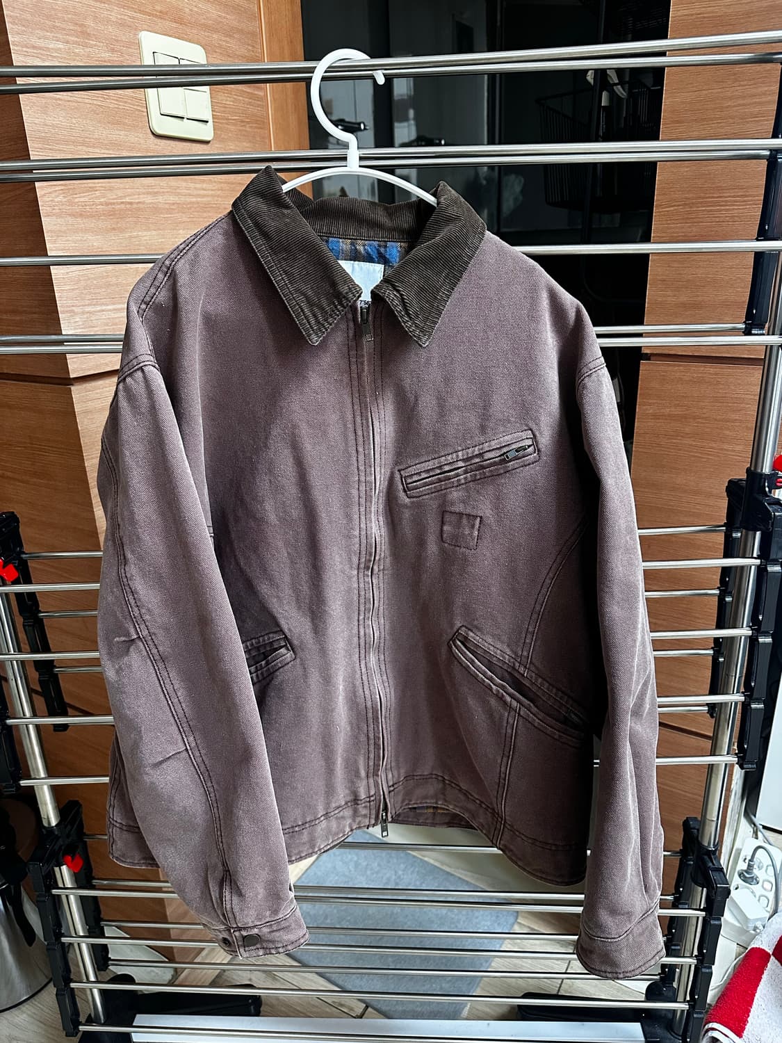 에스피오나지 24FW 워크자켓 버건디 상품이미지1