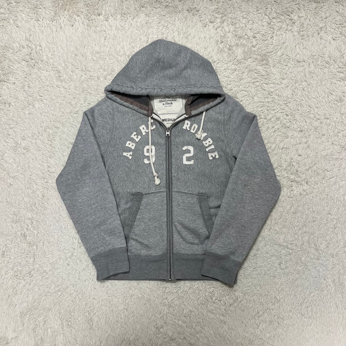 Abercrombie grey hoodie zip-up 상품이미지4
