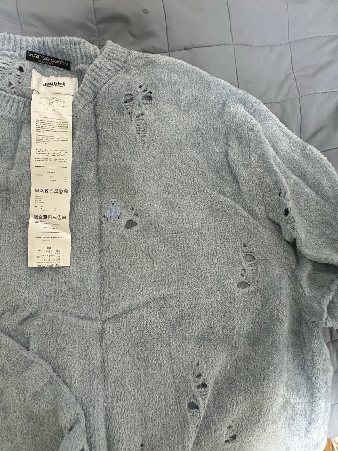 Doublet oversize distressed Sweater 상품이미지5