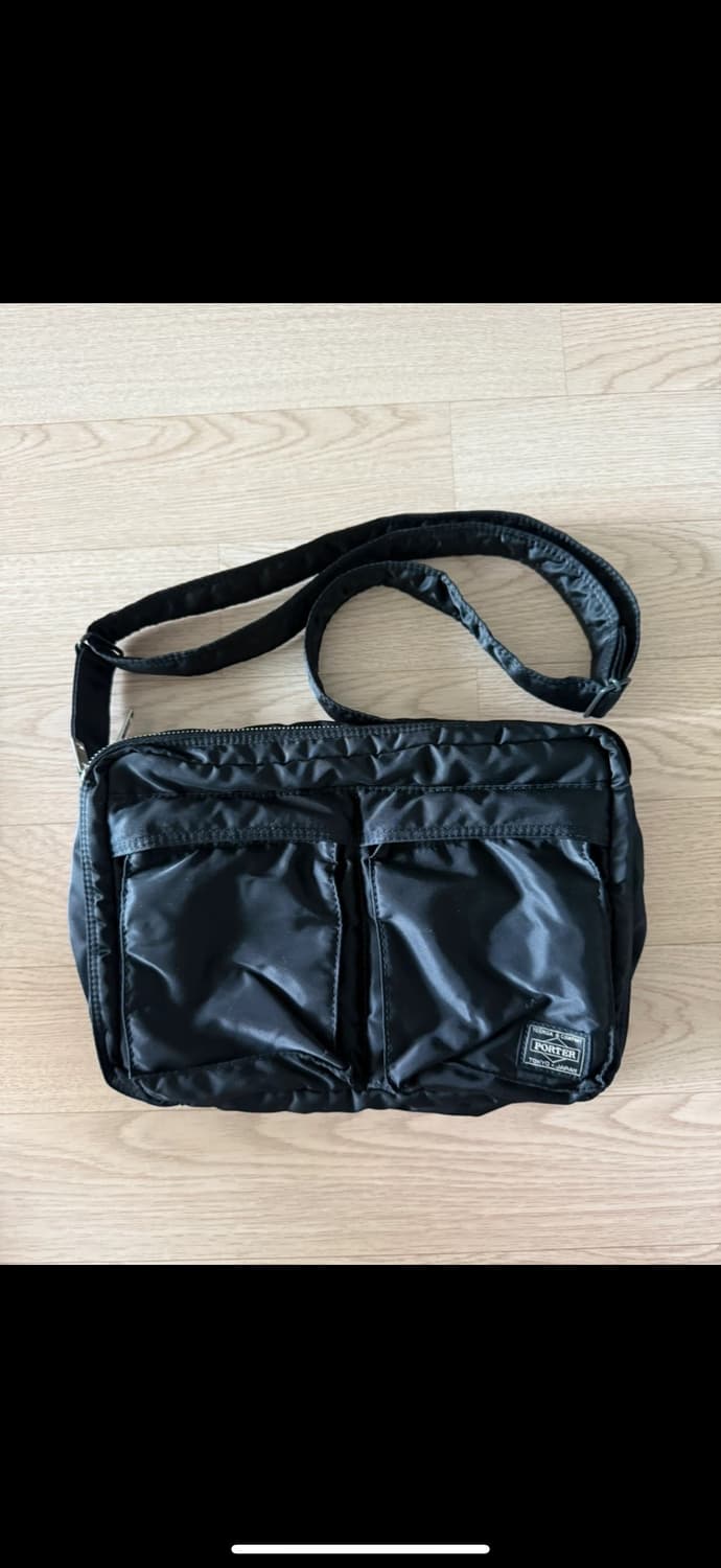요시다포터 탱커 슬링백 블랙 (TANKER SLING BAG W ZIP. 상품이미지1