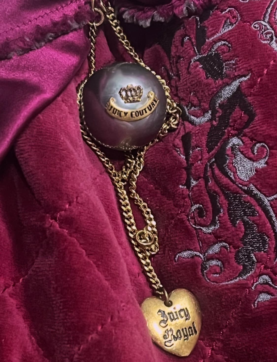 쥬시꾸뛰르 레드 벨벳 보부상 백 상품이미지3