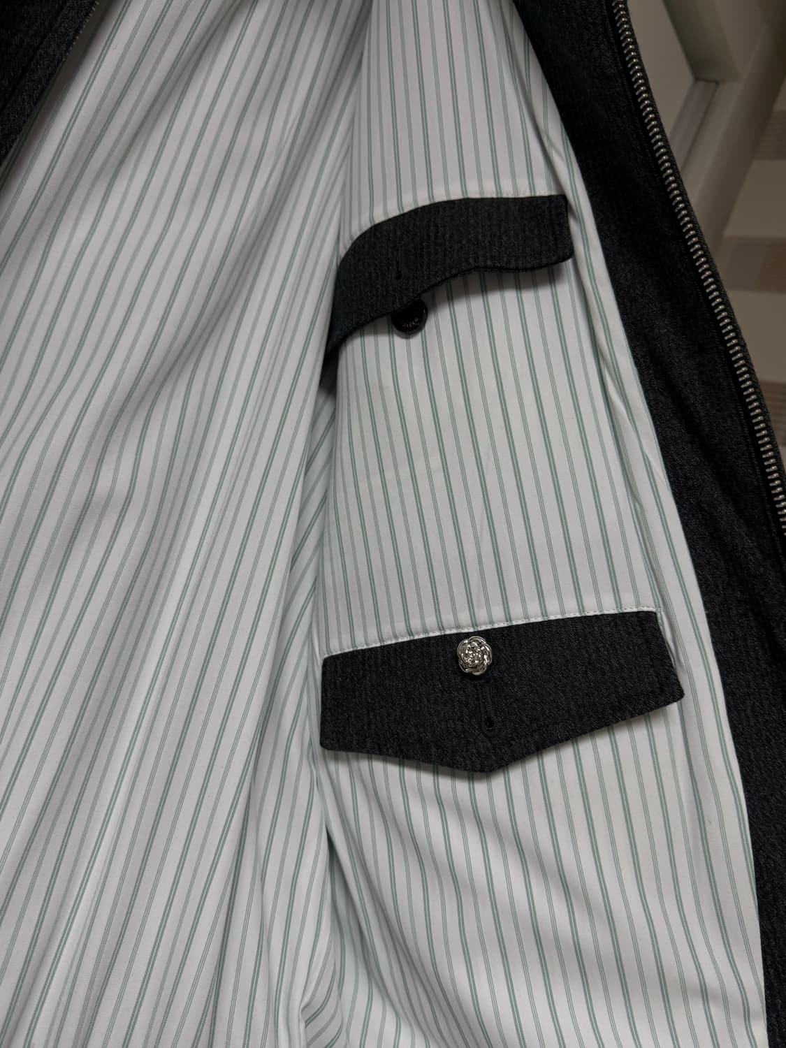 STU office 하이넥 자켓 챠콜 L 상품이미지5