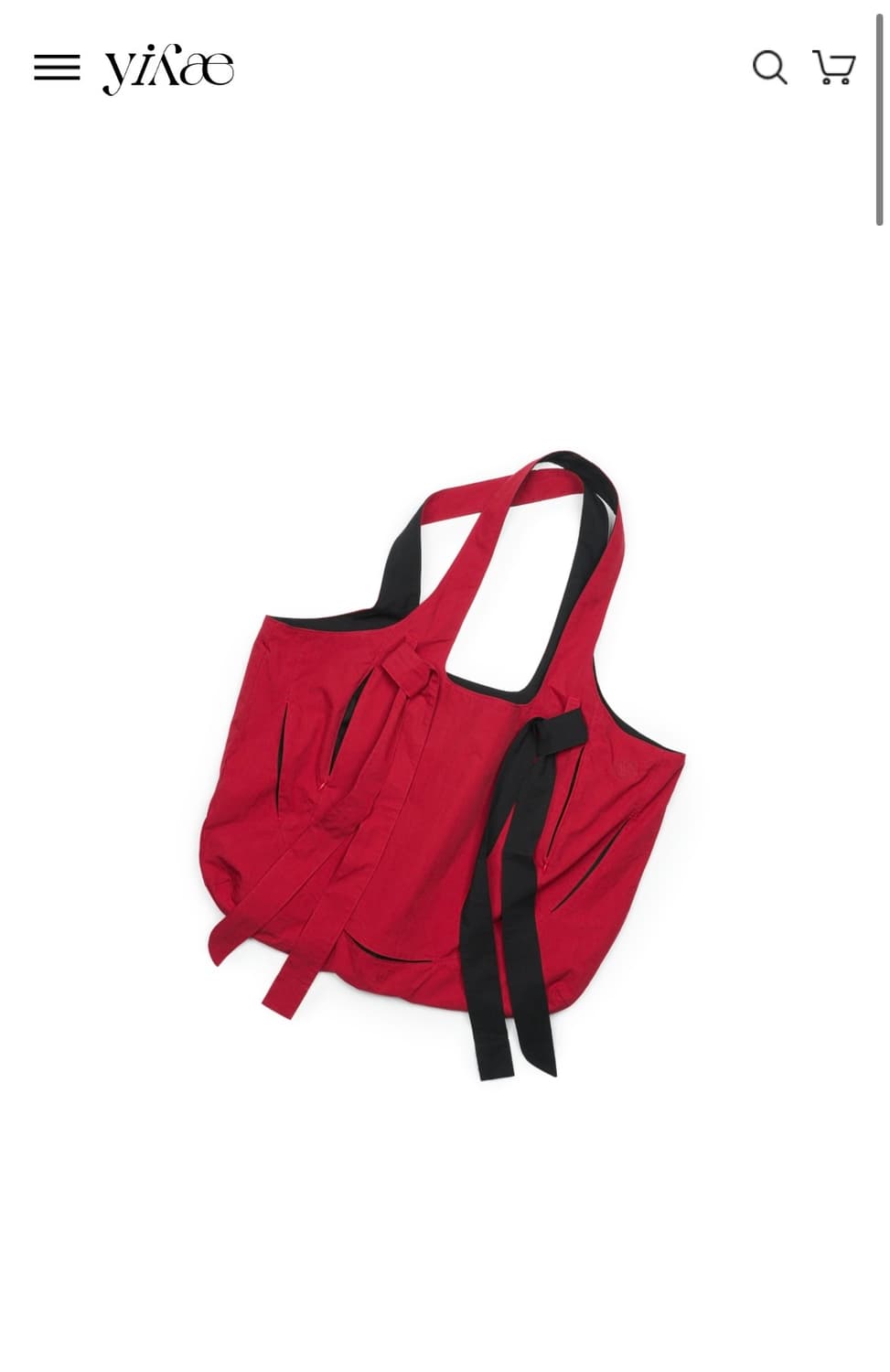 yiyae reversible tote bag wine/black 상품이미지1
