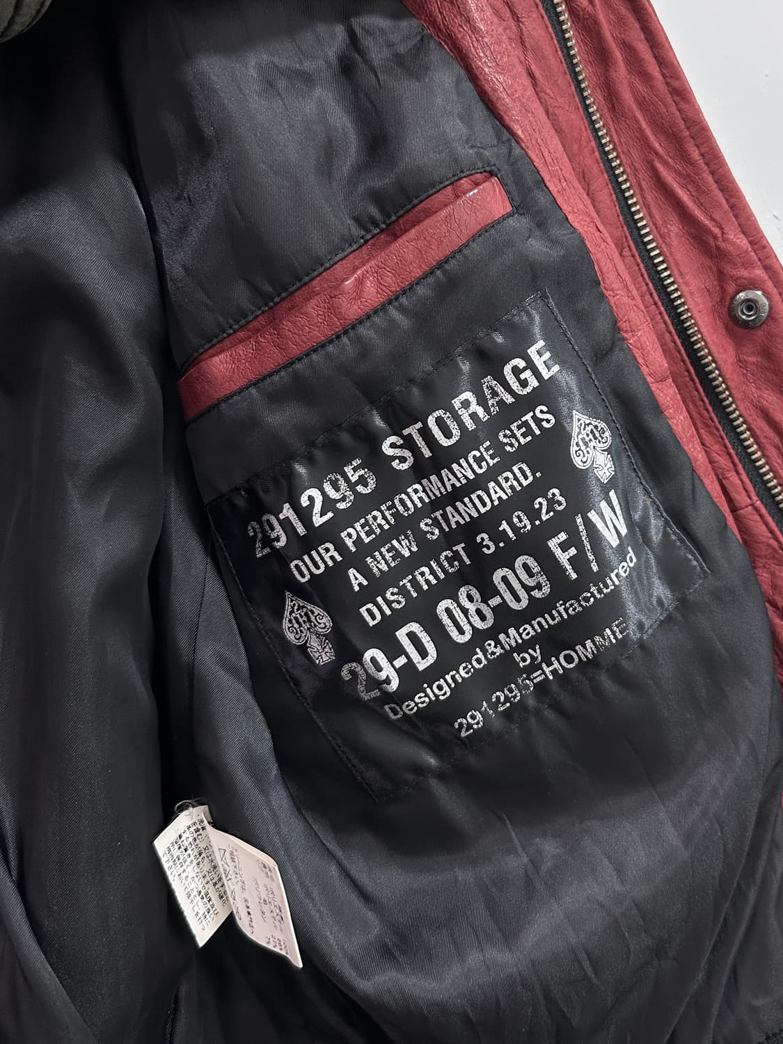 00s 291295 = HOMME 2way leather jacket  상품이미지9