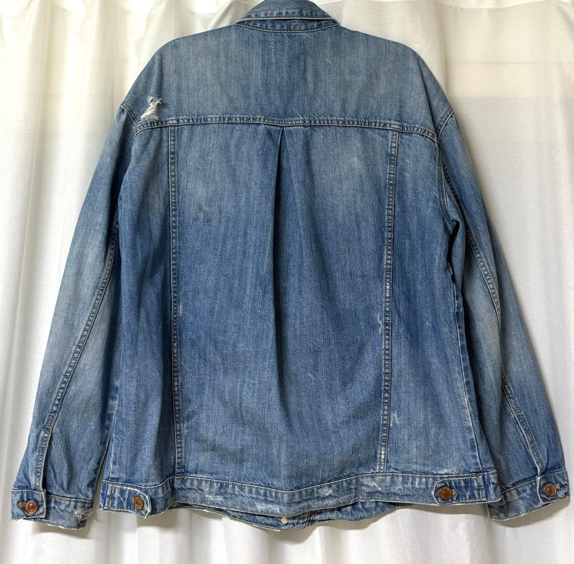 자라 WE DENIM 데님 자켓 데미지 워싱 상품이미지2