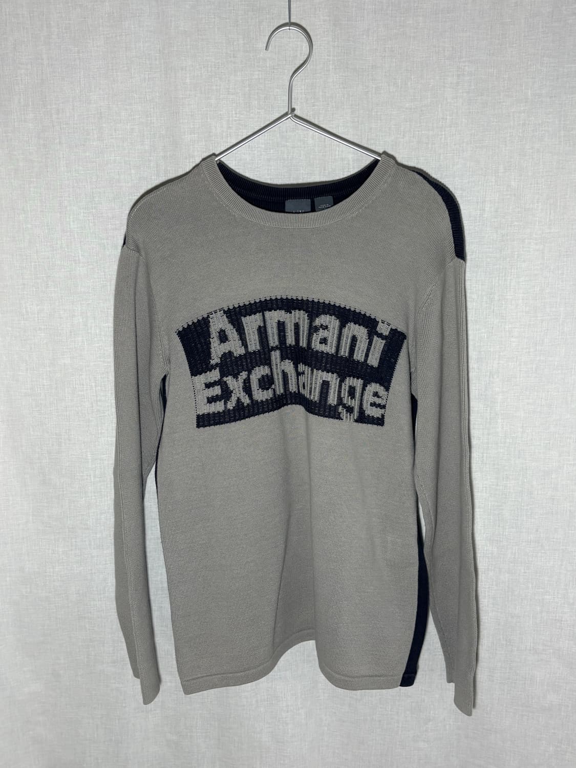 [M] 아르마니 익스체인지 로고 코튼 니트 상품이미지1