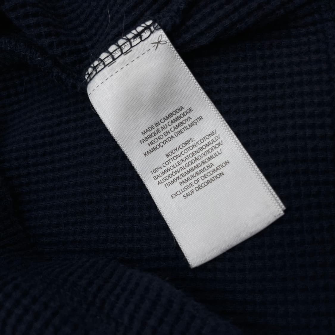 폴로 랄프로렌 화이트포니 네이비 와플 롱슬리브 M 상품이미지5