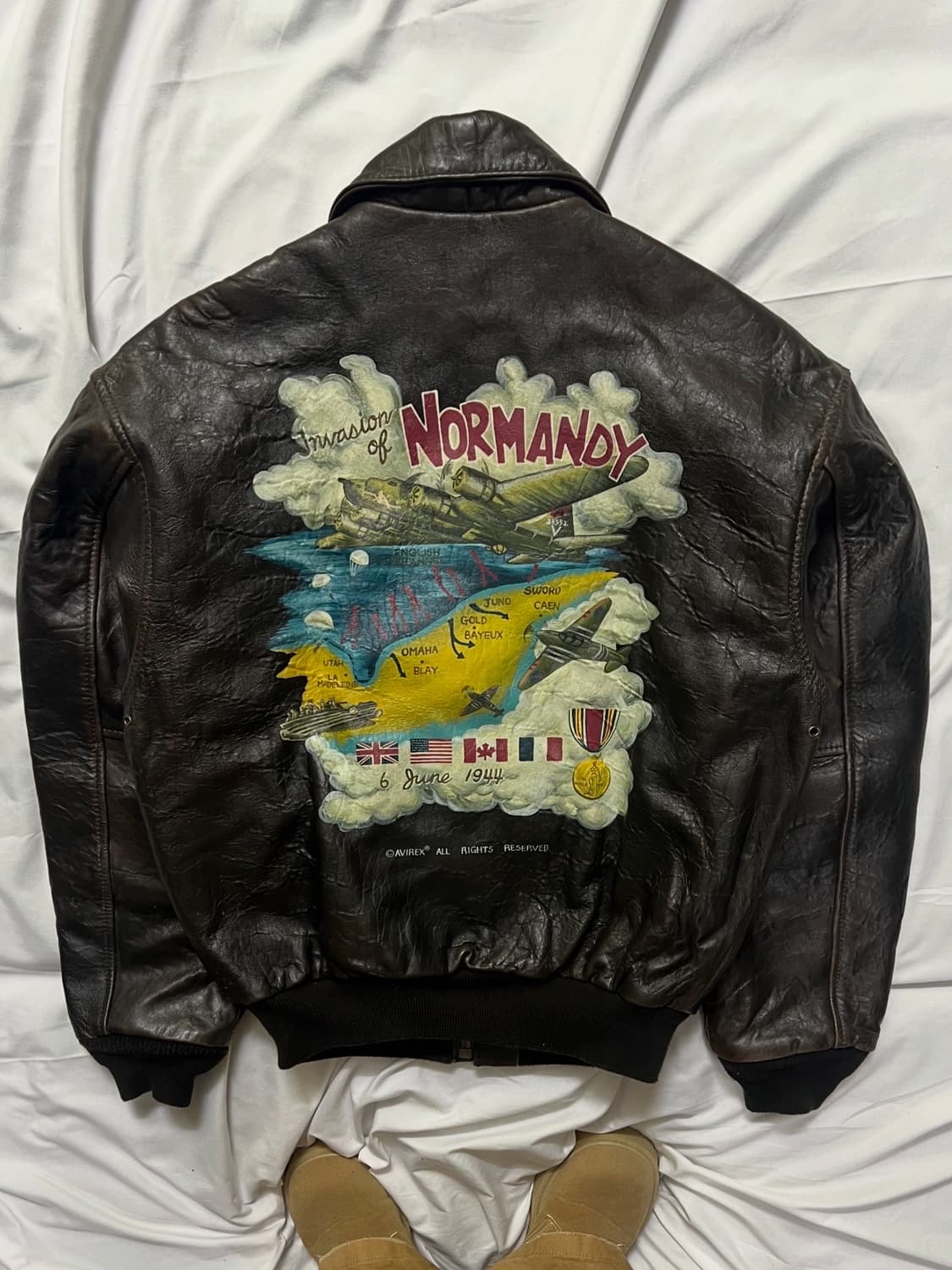아비렉스 노르망디 가죽자켓 상품이미지1