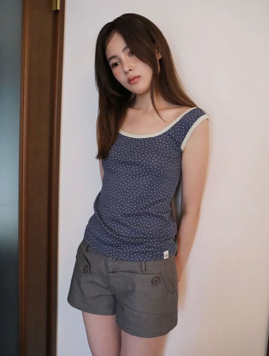 어글리쉐도우 스티치 포인트 쇼츠 s 상품이미지3