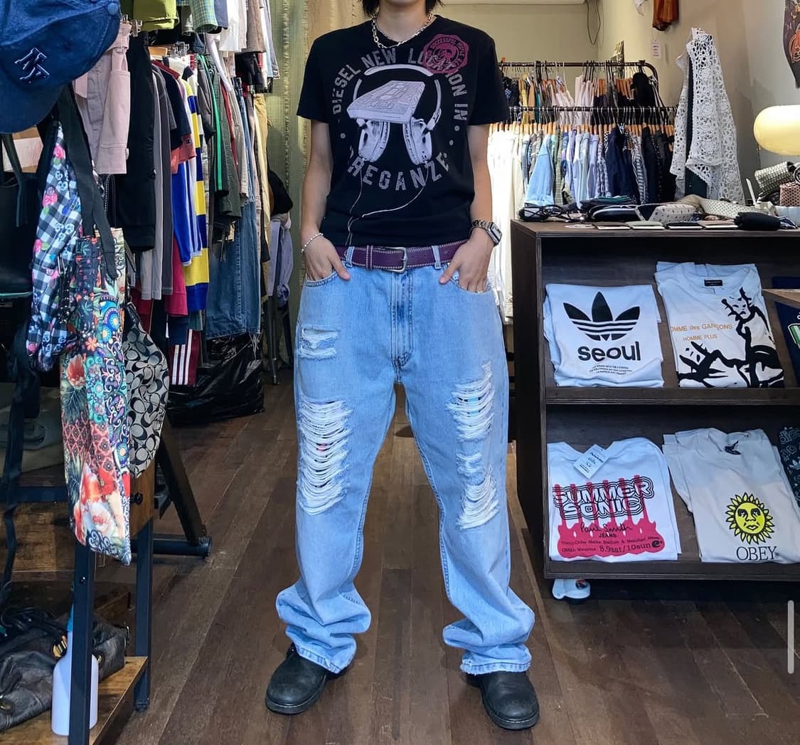 디젤 락 프린팅 반팔 상품이미지1