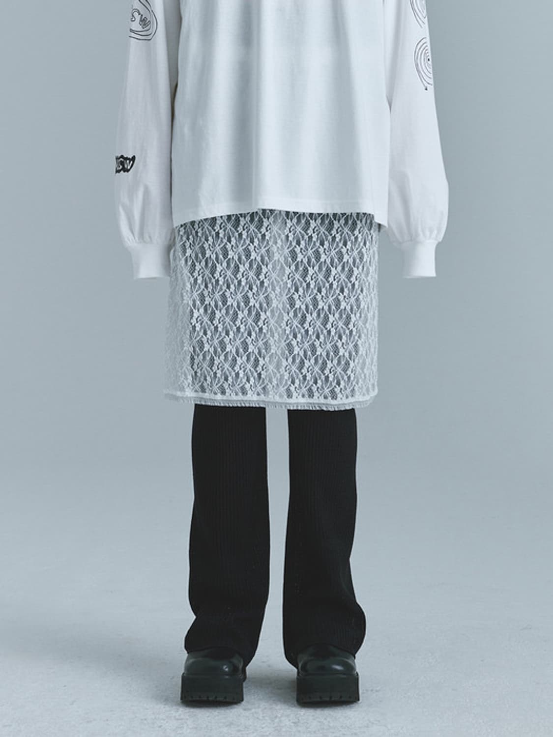 (새상품)마지셔우드 레이스 미디스커트 상품이미지1