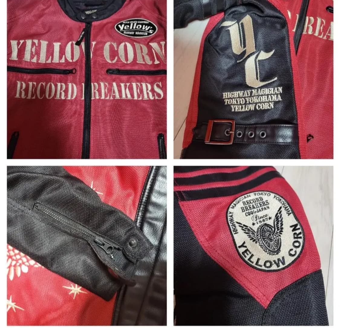 (m) 90s 옐로우콘 바이크자켓 yellowcorn 모터사이클자켓 상품이미지9