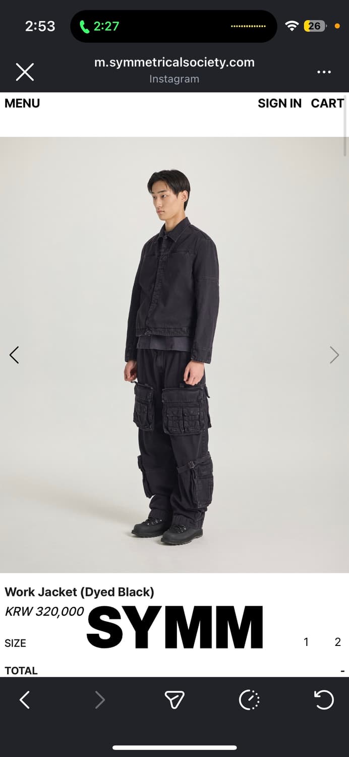 Symm 워크자켓 블랙 1 상품이미지1
