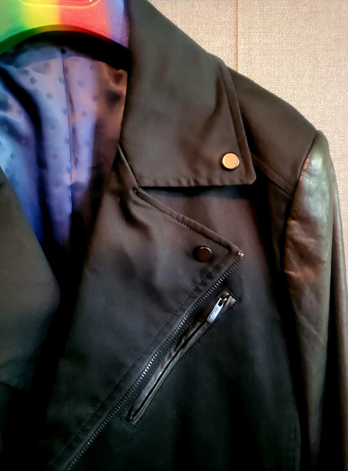 [미착용 새상품] 지이크 양가죽배색  트렌치코트 상품이미지2