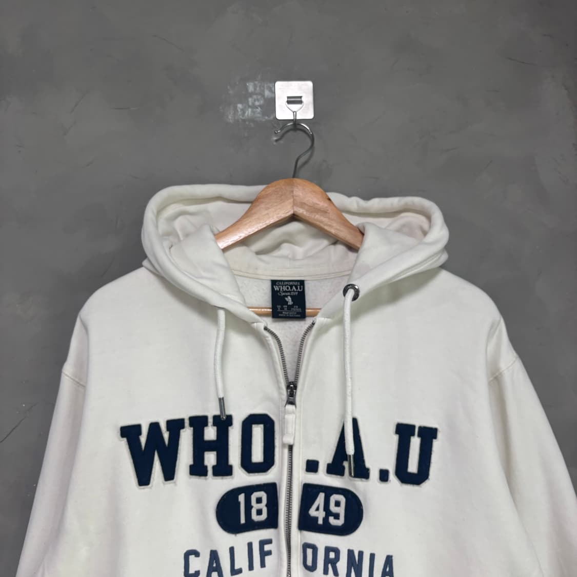 후아유 후드집업 화이트 상품이미지2