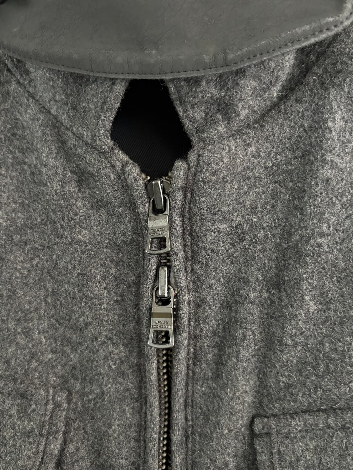 Armani Exchange 아르마니 익스체인지 그레이 울-캐시미어 혼방 상품이미지5