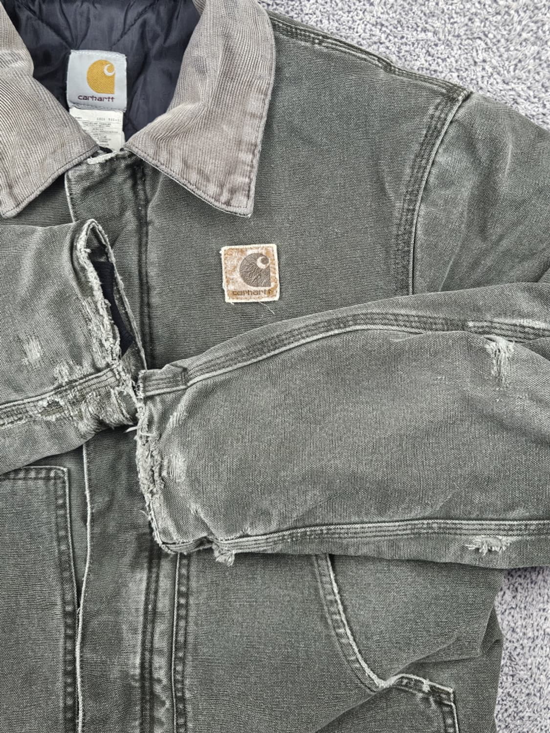 칼하트 J22 캔버스 디트로이트 워크 자켓 ( M ) / 10145 상품이미지6