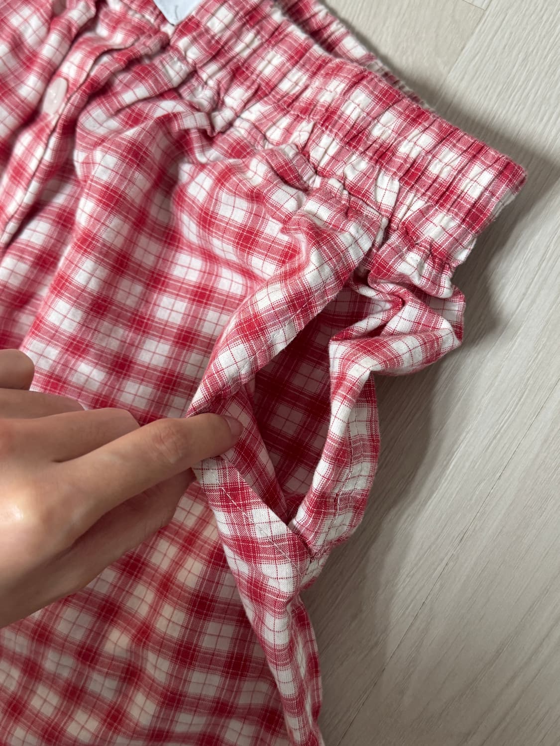 리트리버클럽 체크 반바지 상품이미지4