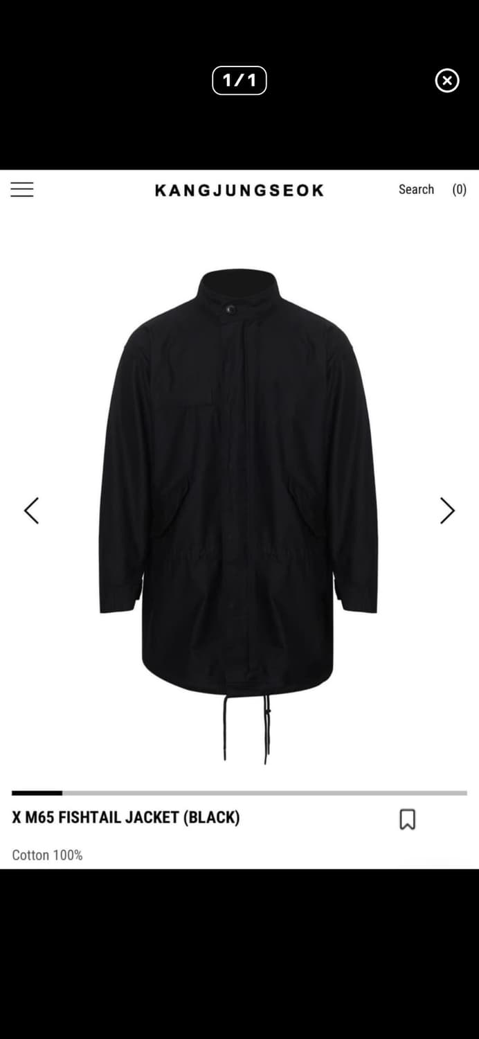 2)kangjeongseok m65 fishtail jacket 상품이미지1