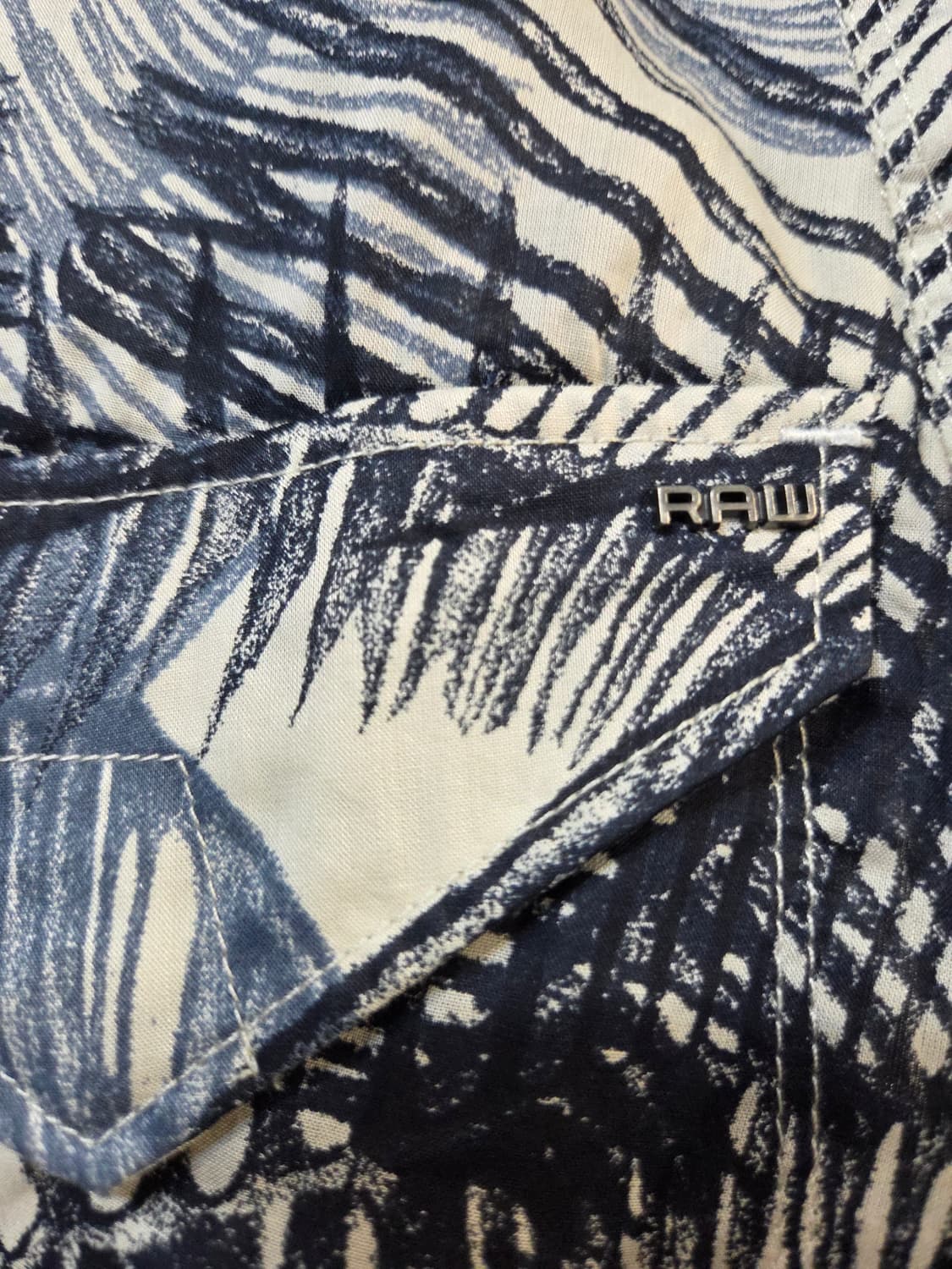G-STAR RAW 나뭇잎 패턴 민소매 셔츠(XXS/XS/S) 상품이미지3