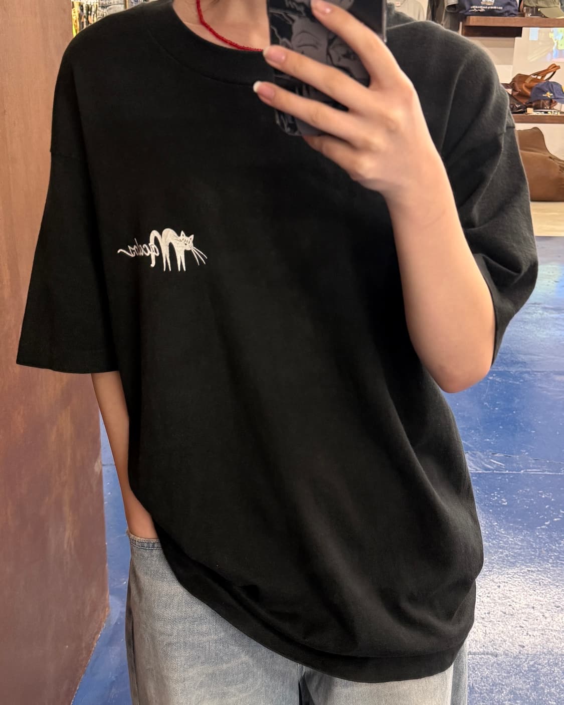 1990s 할로윈 고스트 싱글스티치 반팔티  상품이미지1