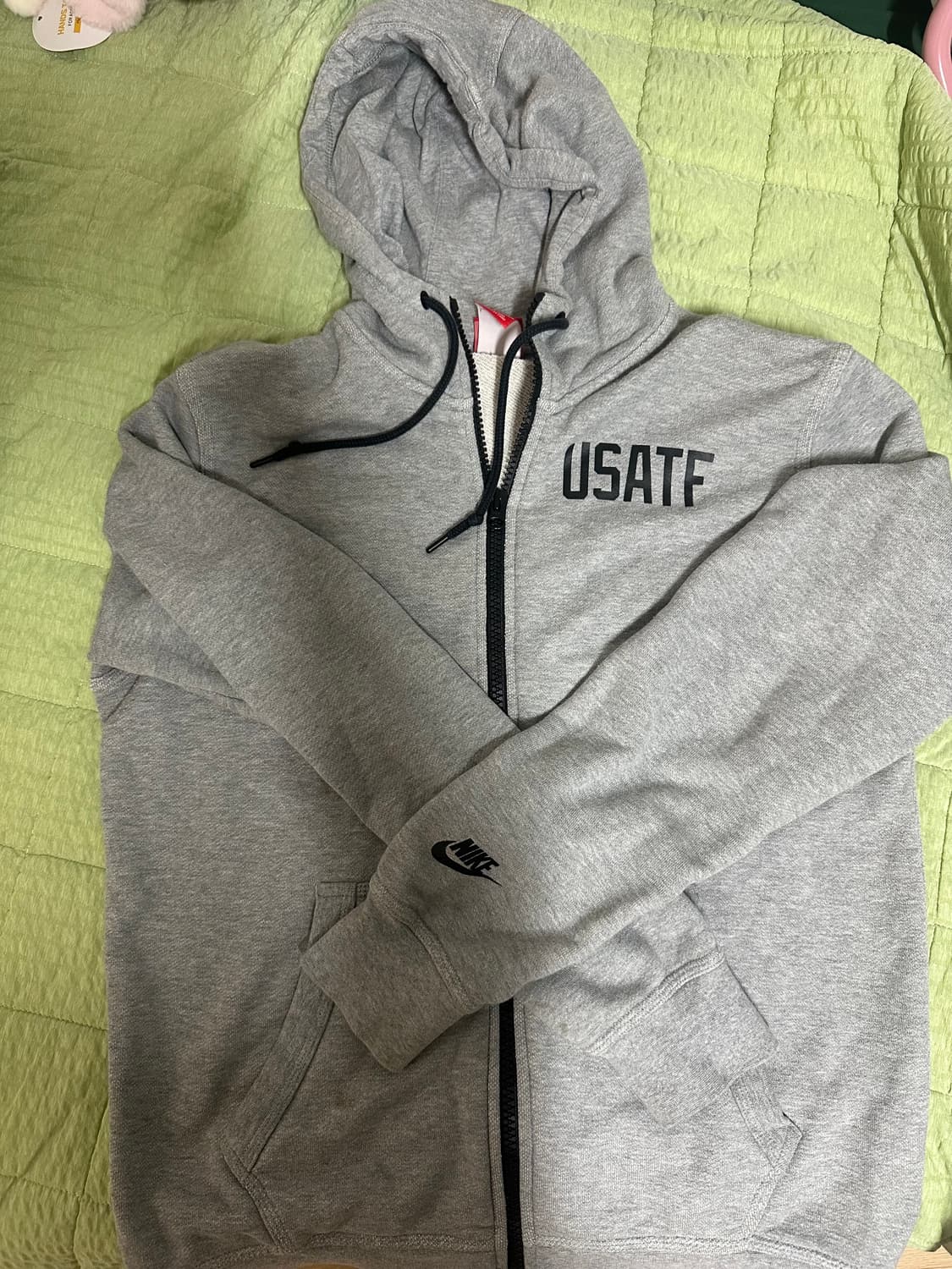 나이키 USATF 후드 집업 회색 남녀공용 L 100 상품이미지1