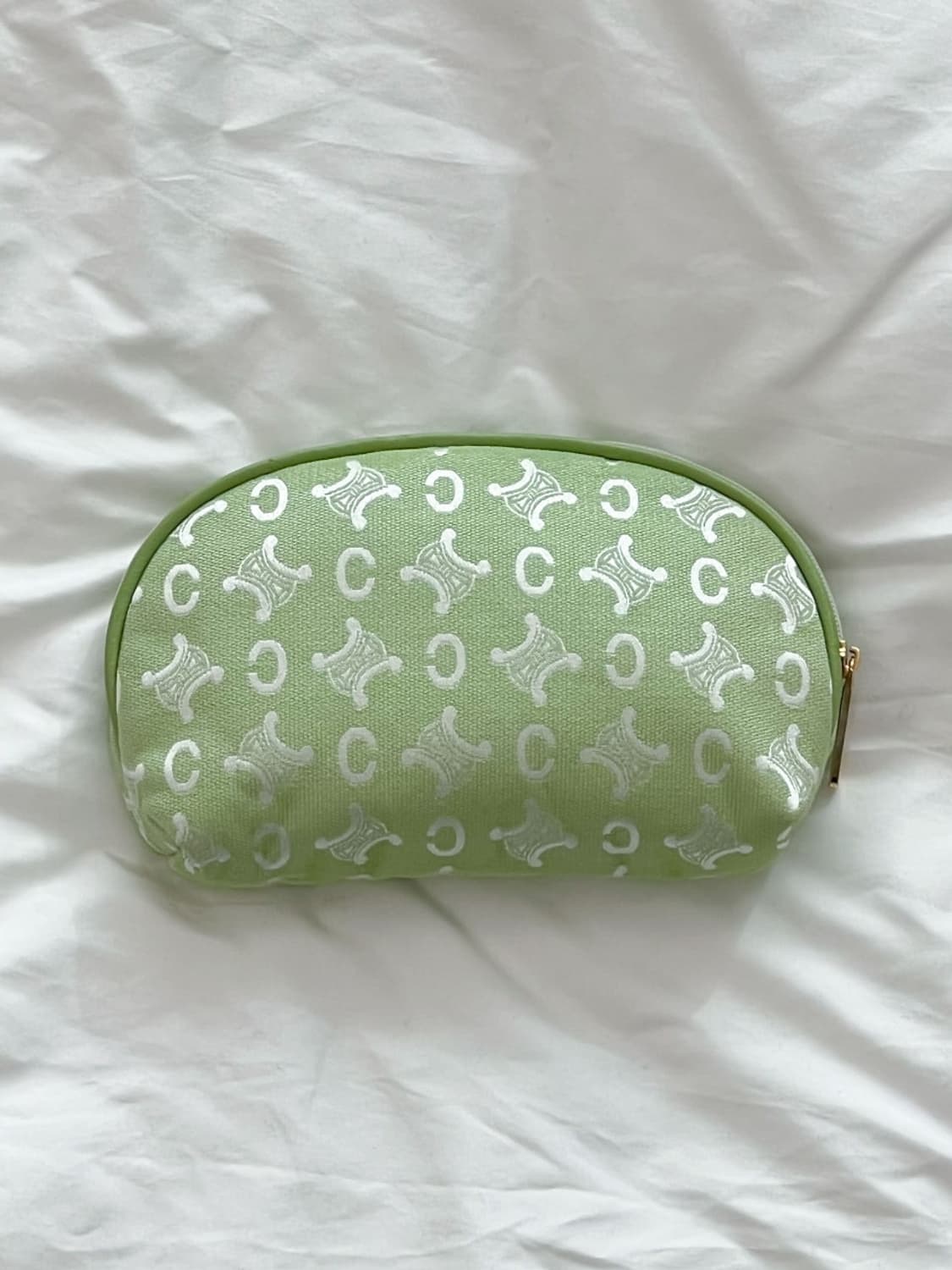 [새상품] celine / 셀린느 파우치 옐로우그린 상품이미지6