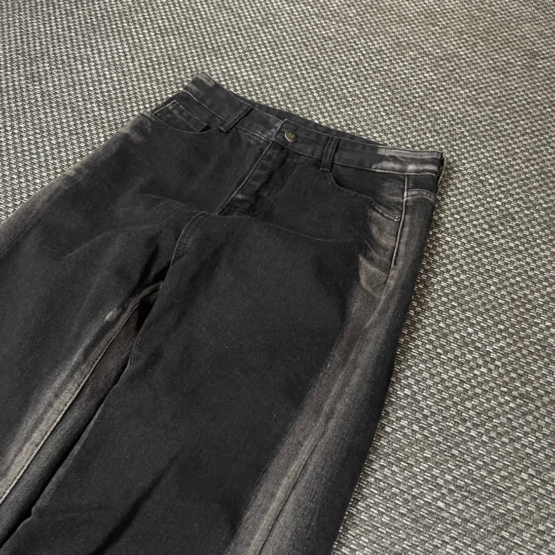 (26) 빈티지 블랙 워싱 데님 팬츠 상품이미지3