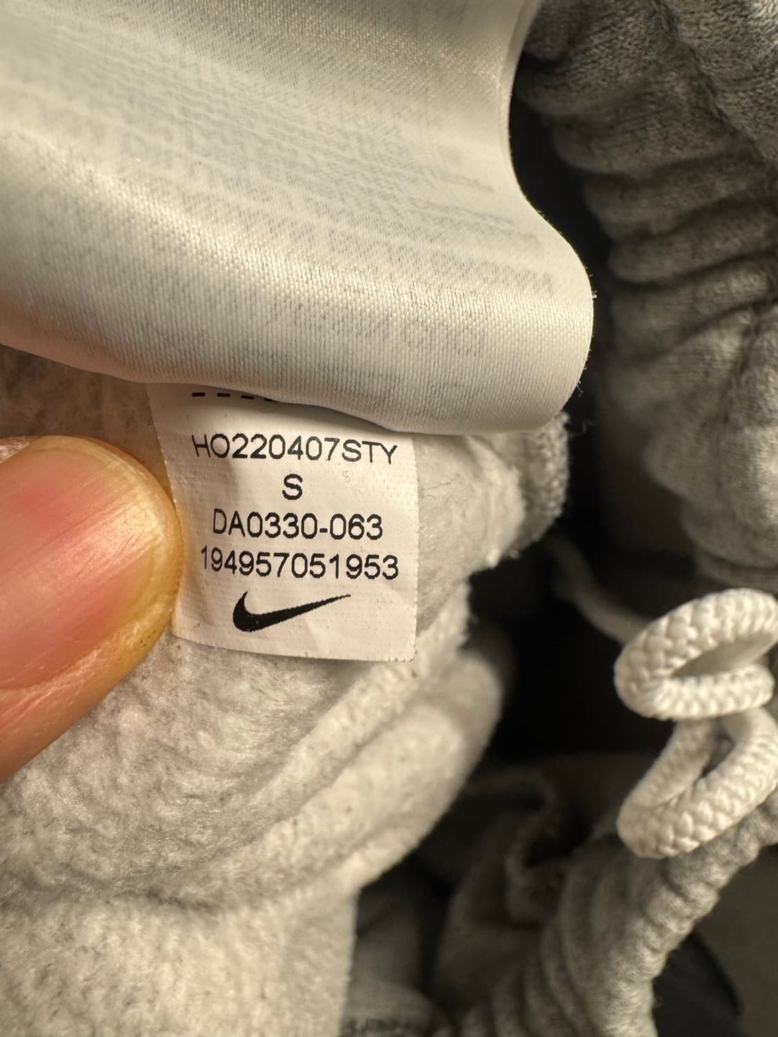 나이키NRG 솔로스우시 그레이 맨투맨/팬츠 셋업 XL+S 상품이미지9