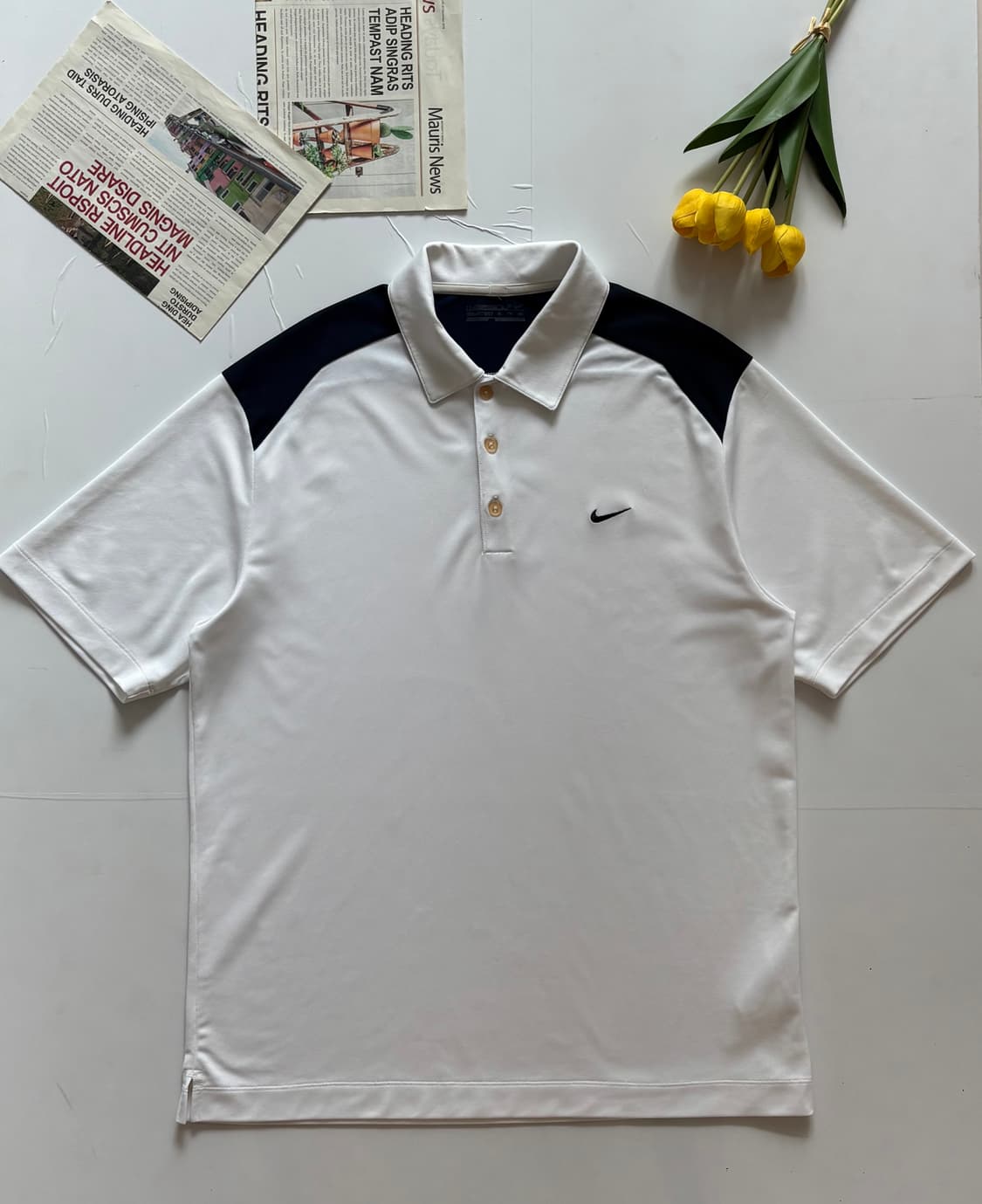 Nike 나이키 Dry-Fit 화이트 카라티  상품이미지2