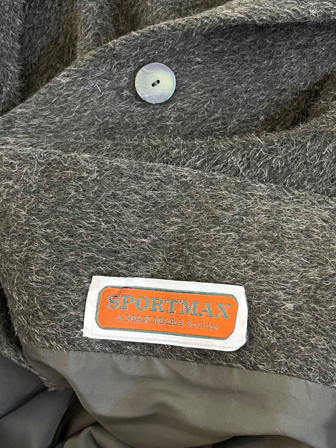 90’s SPORTMAXmara 올리브카키 알파카 코트 상품이미지9