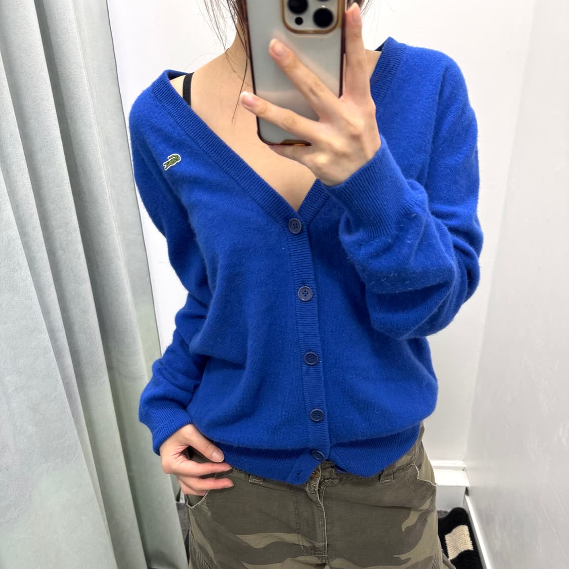 라코스테 블루 가디건  상품이미지2