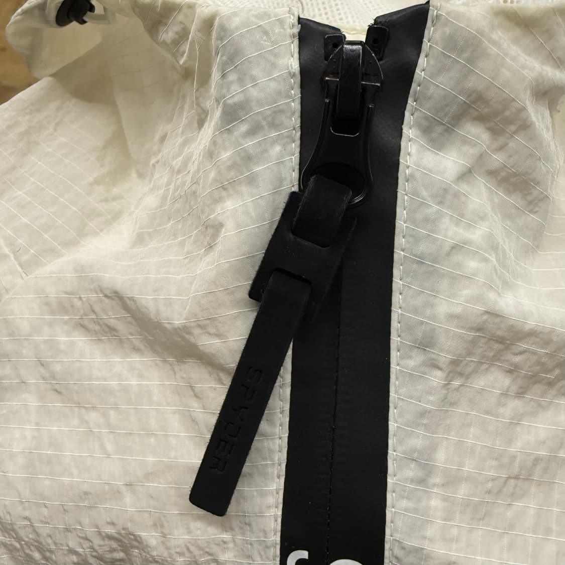 [정품/M] 스파이더 화이트 바람막이 후드 집업 b14 상품이미지8