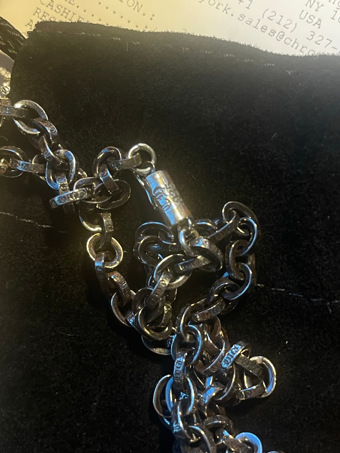 크롬하츠 페이퍼체인 20인치 새상품 상품이미지2