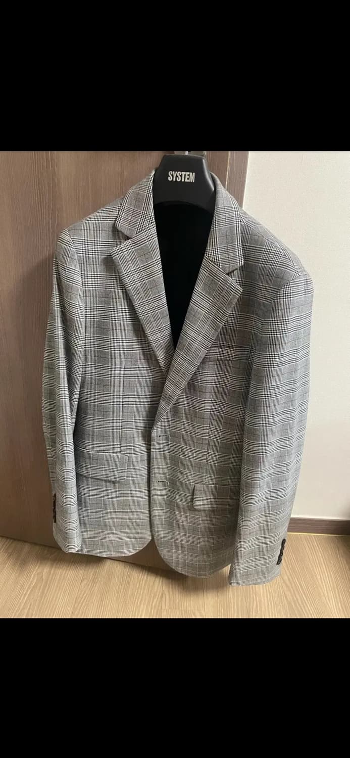 앤드지 글렌 체크 자켓 95사이즈 팔아요. 상품이미지1