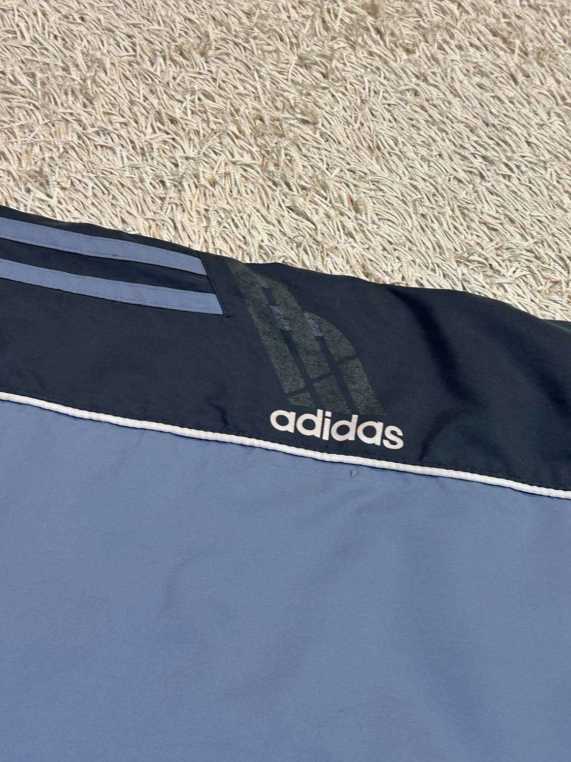 희귀) 00's 아디다스 올드스쿨 삼각로고 배색 바람막이 자켓 상품이미지5