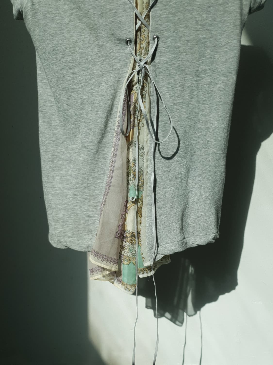 08S/S SACAI Corset Silk Layered Tee 상품이미지7