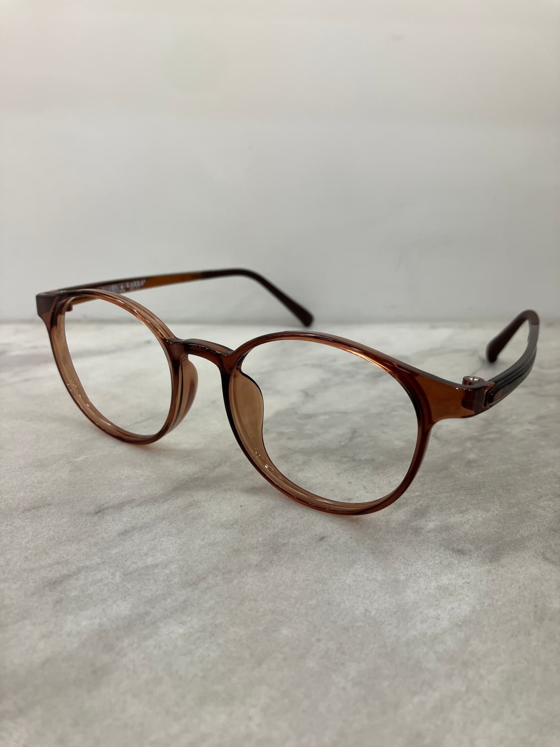 B29 카라 KARRA 브라운 라운드 뿔테 안경1691(13g) 상품이미지8