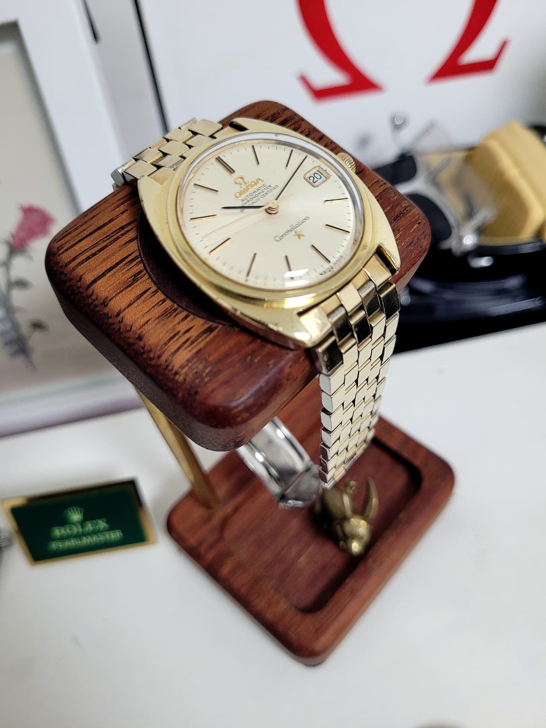 오메가 컨스틸레이션 캡골드 자동시계 상품이미지3