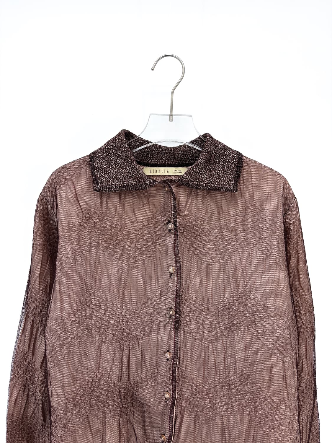 빈티지 주름 시어 블라우스 상품이미지2