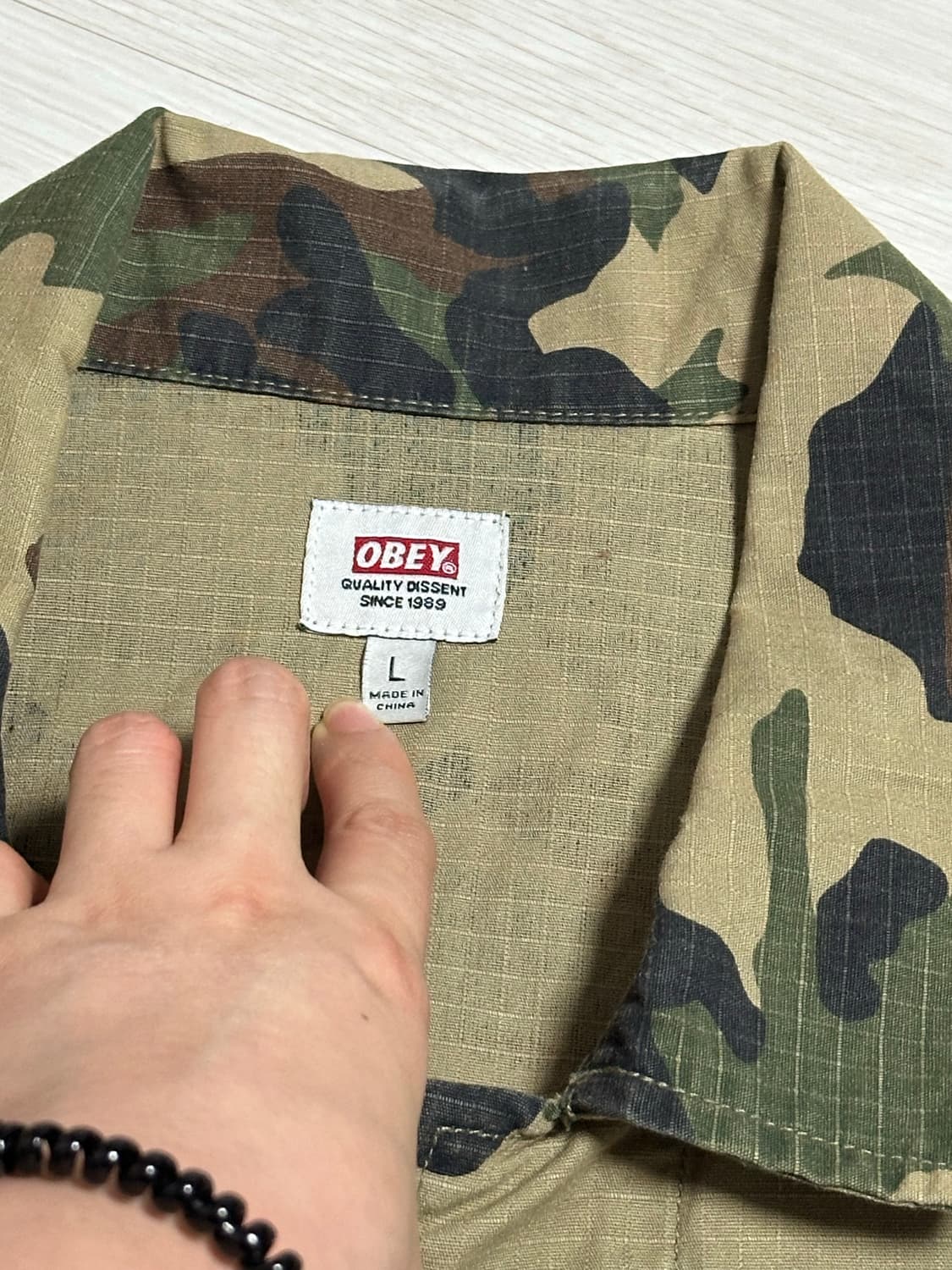 OBEY 카모 셔츠 자켓 L 상품이미지5
