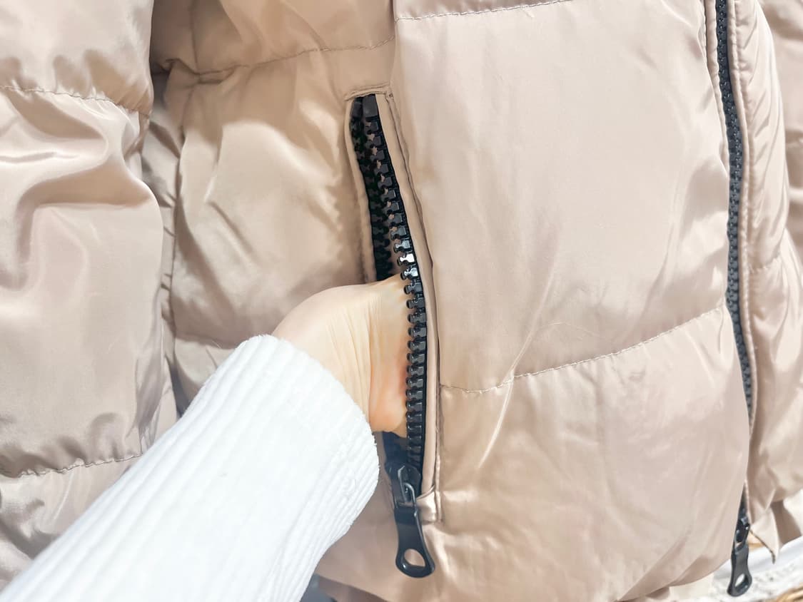 ((조건부덤)) 러블리한 오리털패딩 m사이즈/프릴장식/상태최상 상품이미지7