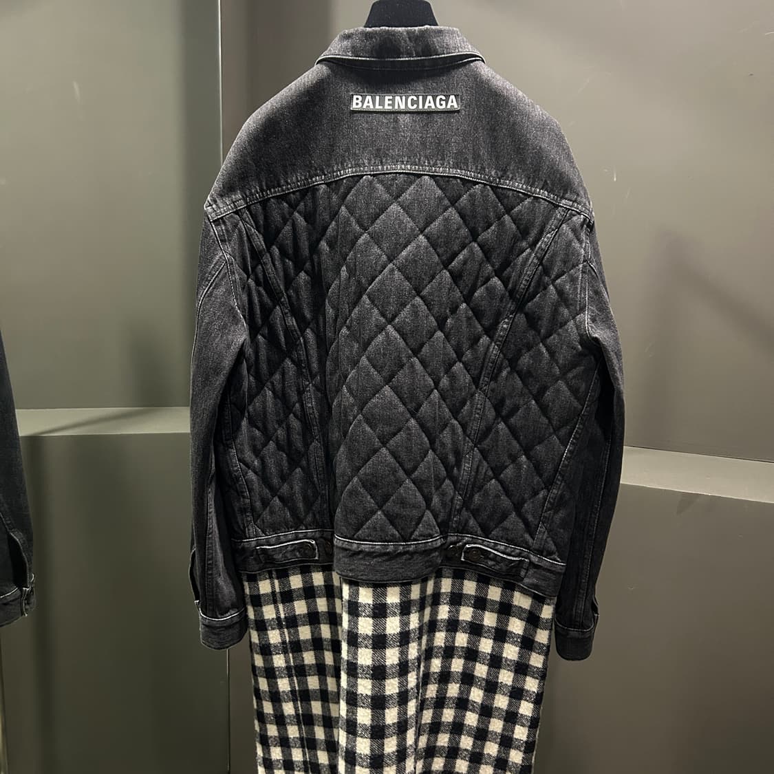 발렌시아가 머플러 레이어드 데님자켓 상품이미지4