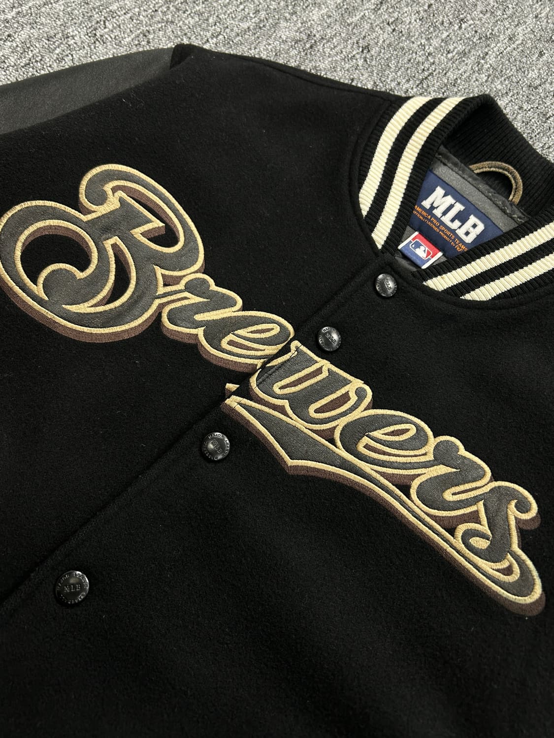 MLB 00‘s 밀워키 브루어스 바시티 자켓 M  상품이미지4